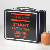 精神錯乱の精神病院を出て行く メタルランチボックス (インサイチュ)