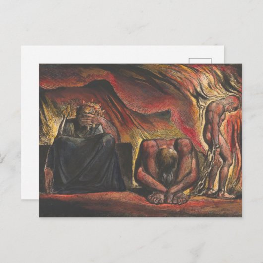 精神鍛造の手錠をはいたウィリアム・ブレイク・スコフェルド ポストカード (正面/裏面)