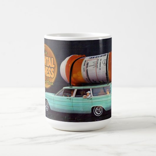 精神障害の楽しい時間のコーヒー・マグ コーヒーマグカップ (中央)