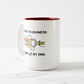 精神靭性は私のDNAの一部分です ツートーンマグカップ (正面左)