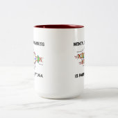 精神靭性は私のDNAの一部分です ツートーンマグカップ (中央)