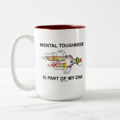 精神靭性は私のDNAの一部分です ツートーンマグカップ (左)