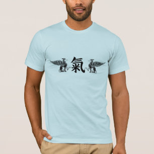 精神、心、グリフィンとの力の漢字 Tシャツ