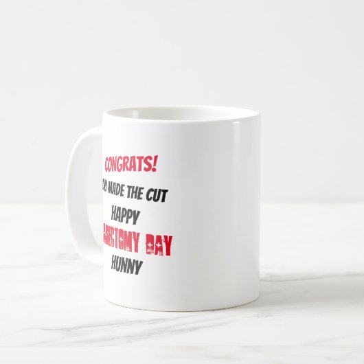 精管切除を切るためにあなたがあらゆる人の名前作ったおめでとう コーヒーマグカップ (正面左)