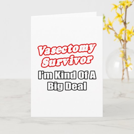 精管切除を生き延びた……ビッグディール カード (黄色い花)