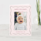 精簡弓照片節日摺 カード (正面)