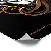 「精華」アンバーバラクリスタルボールエンジェルのポスター ポスター (角)