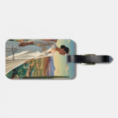 精製のエッジ – デザートの女性 ラゲッジタグ (裏面横)