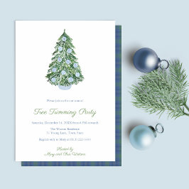 精製ジンジャージャージュトリミングホリデーズパーティー 招待状