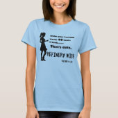 精製所の妻- 40時間かわいいですがあります-薄い色 Tシャツ (正面)