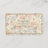 精製絵を描フローラを保持する家具 名刺 (裏面)