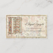 精製絵を描フローラを保持する家具 名刺 (正面)