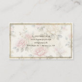 精製色彩の鮮やかフローラバスをリフティングする家具 名刺 (裏面)