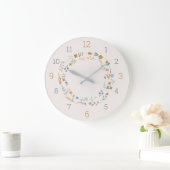 精通した自然ベビーアクリル壁時計 ラージ壁時計 (ホーム)