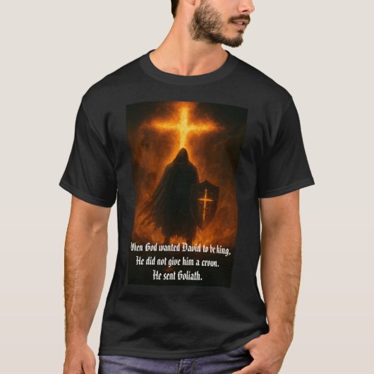 🔥 精錬されし者 – 信仰の鍛えられたTシャツ Tシャツ (正面)
