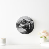 精霊と鶏 ラウンド壁時計 (ホーム)