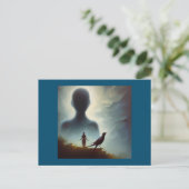 精霊の動物 モッキンバード 1 ポストカード (スタンド正面)