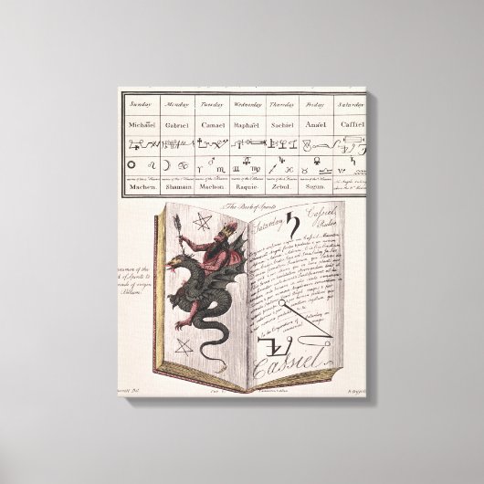 精霊書 キャンバスプリント (正面)