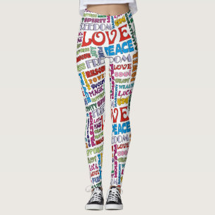 精霊語/肯定花パワースタイル レギンス