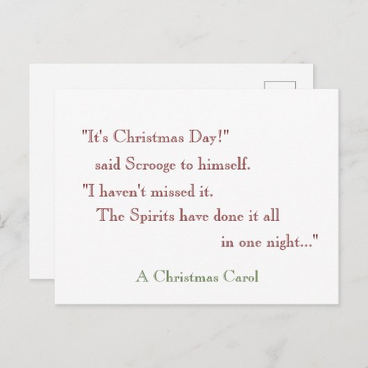 精霊達は一晩で全部やった!ポストカード ポストカード (正面/裏面)