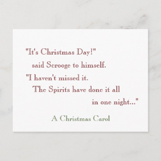 精霊達は一晩で全部やった！ポストカード ポストカード (正面)