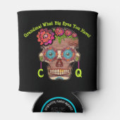 糖おもしろいモノグラムのスカル 缶クーラー (裏面)