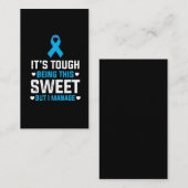 糖おもしろい尿病認識度インシュリン戦士糖尿病 名刺 (正面/裏面)