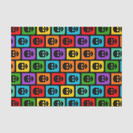 糖カラフルスカルハローウィンパーティギフト組織 薄葉紙