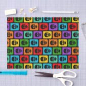 糖カラフルスカルハローウィンパーティギフト組織 薄葉紙 (クラフト)