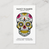 糖カラフルスカル内炎 名刺 (正面)