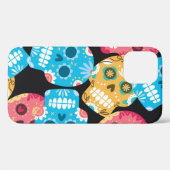 糖スカルシームレス背景 Case-Mate iPhoneケース (裏面 (横))