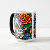 糖スカルデザイン モーフィングマグカップ (正面左)