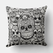 糖スカルパターン クッション (裏面)
