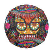 糖スカルパターン 野球ボール (裏面)