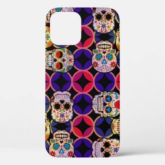 糖スカルパターン Case-Mate iPhoneケース (裏面)