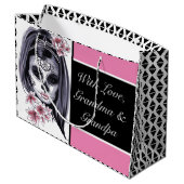 糖スカルパーソナライズされた ラージペーパーバッグ (裏面アングル)