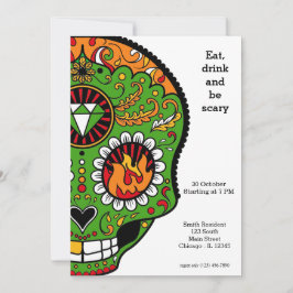 糖スカルパーティー 招待状