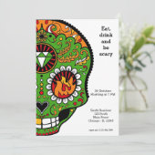 糖スカルパーティー 招待状 (スタンド正面)