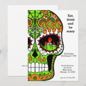 糖スカルパーティー 招待状 (正面/裏面)