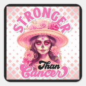 糖スカル乳がん認識度 スクエアシール (正面)