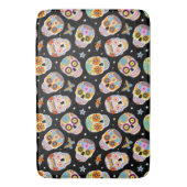 糖スカル模様 バスマット (正面縦)