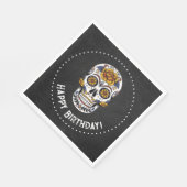 糖スカル誕生日 スタンダードランチョンナプキン (角)