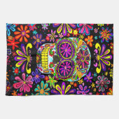 糖スカル キッチンタオル (横)