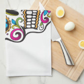 糖スカル キッチンタオル (四つ折り)