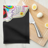 糖スカル キッチンタオル (四つ折り)