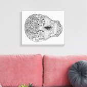 糖スカル キャンバスプリント (インサイチュ (リビング))