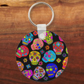 糖スカル キーホルダー (正面)