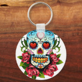 糖スカル キーホルダー (正面)