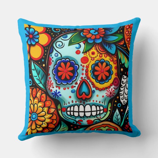 糖スカル クッション (裏面)