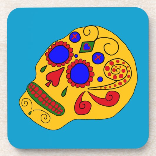 糖スカル コースター (正面)